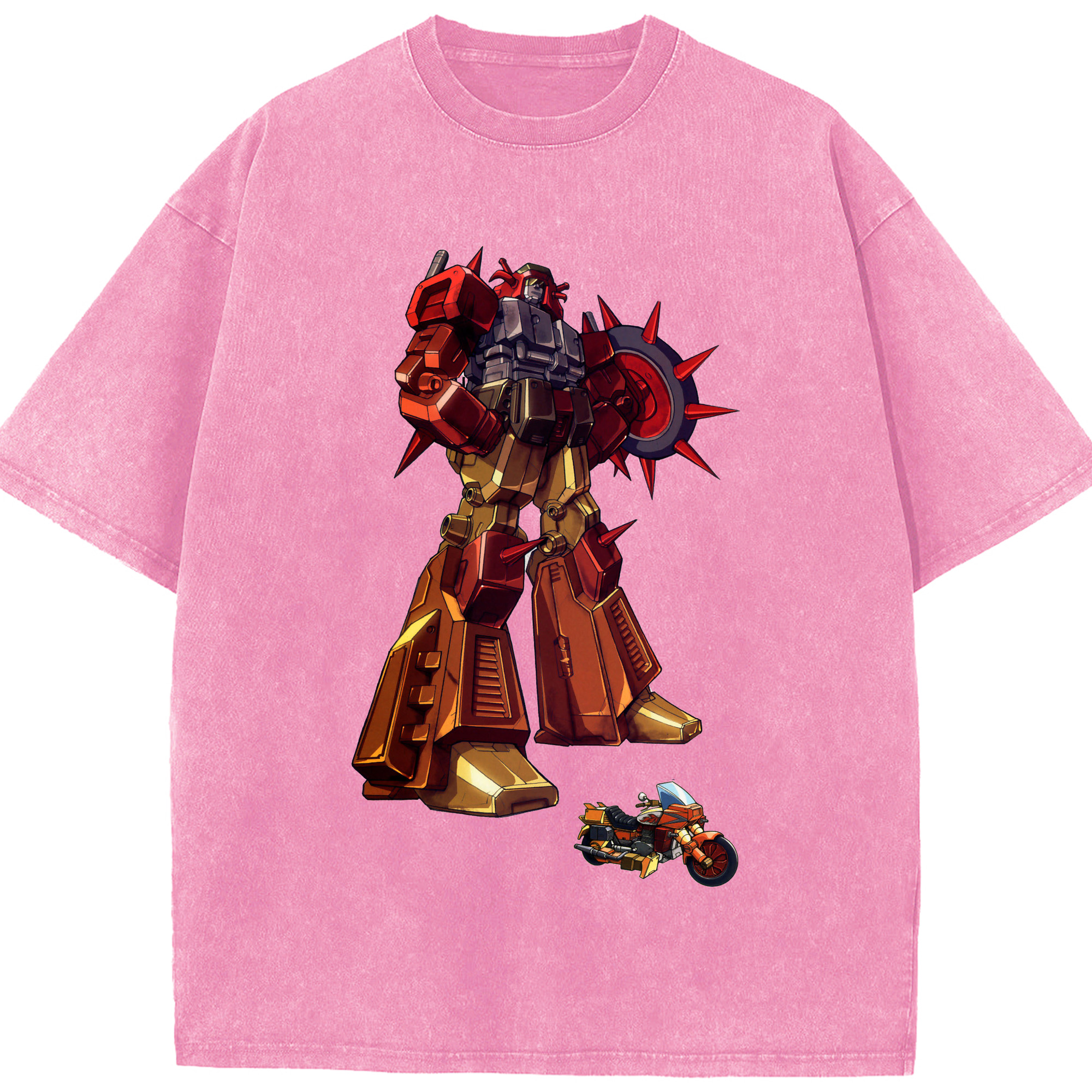 （画像用）  綿100% ヴィンテージ風 半袖Tシャツ（フロントプリント）